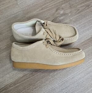 Project Cloud Wally Suede Moc Toe Casual Shoes Men's Size 8.5 Beige Comfort